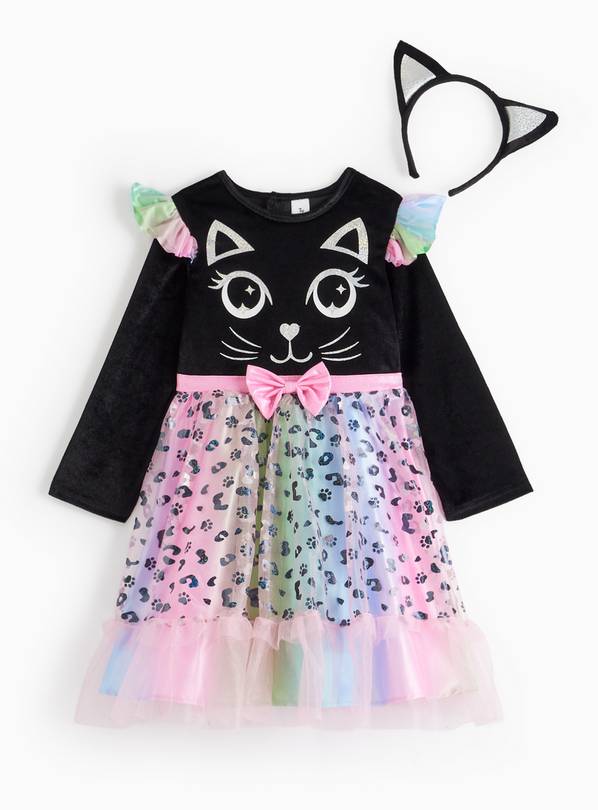 Halloween Rainbow Cat Fancy Dress Costume 3-4 Years
